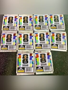 ✅ Panini FIFA World Cup 2026 Official Sticker 10 PACKS 7 In Each Pack NEW SEALED